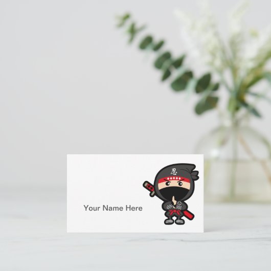 Ninja Visitekaartje (Staand voorkant)