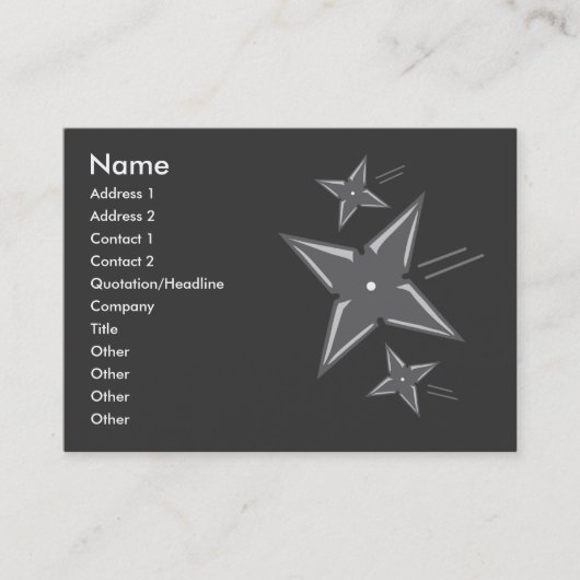 Ninja Visitekaartjes (Voorkant)