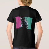Ninja voor en achter Tri-Blend shirt (Achterkant)