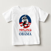 ninja voor obama light shirt (Voorkant)