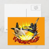 Ninja vs. Bunny Briefkaart(?!?) Briefkaart (Voorkant / Achterkant)