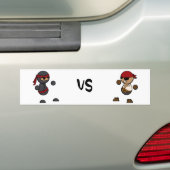 Ninja vs. Pirate Bumpersticker (Op auto)