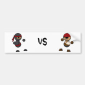 Ninja vs. Pirate Bumpersticker (Voorkant)
