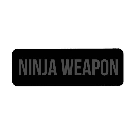 Ninja Wapen Sticker (Voorkant)