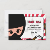 Ninja Warrior Bedankt voor je kaarten (Voorkant)