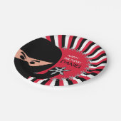 Ninja Warrior Birthday Bord 9-inch papier (Gekanteld)