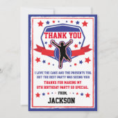 Ninja Warrior Birthday Dank je wel Bedankkaart (Voorkant)