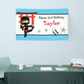 Ninja Warrior Birthday Party Banner Backdrop (Beurs)