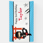 Ninja Warrior Birthday Party Banner Backdrop (Verticaal)