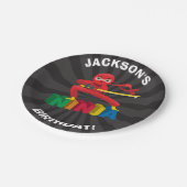 Ninja Warrior Birthday Party Papieren Bordje (Gekanteld)