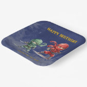 Ninja Warrior Birthday Party Papieren Bordje (Gebogen)