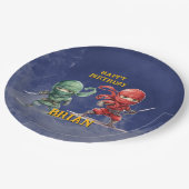 Ninja Warrior Birthday Party Papieren Bordje (Gekanteld)