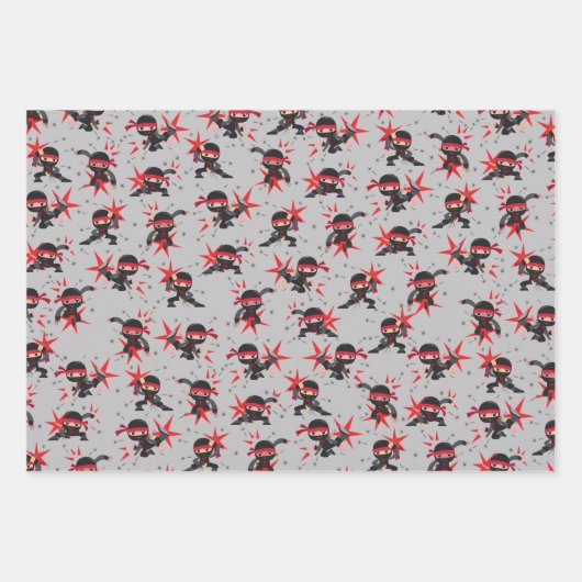 Ninja Warrior Birthday Party Wrapping Paper (Voorkant 2)