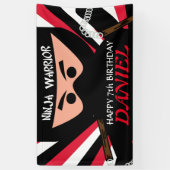 Ninja Warrior Birthday Spandoek (Verticaal)