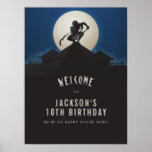 Ninja Warrior Boy Verjaardagsfeestje Welkom Poster (Voorkant)