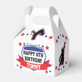 Ninja Warrior Boys Birthday Bedankdoosjes (Achterkant)