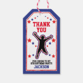 Ninja Warrior Boys Birthday Cadeaulabel (Voorkant)