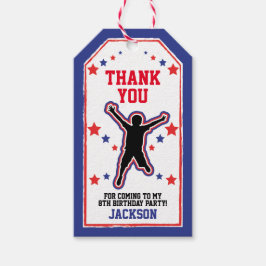 Ninja Warrior Boys Birthday Cadeaulabel