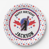 Ninja Warrior Boys Party Papieren Bordje (Voorkant)