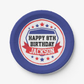 Ninja Warrior Boys Party Papieren Bordje (Voorkant)