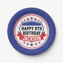 Ninja Warrior Boys Party Papieren Bordje