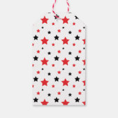 Ninja Warrior Boys Zwart & Rood Verjaardag Cadeaulabel (Achterkant)