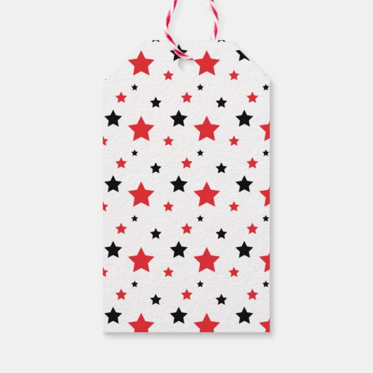 Ninja Warrior Boys Zwart & Rood Verjaardag Cadeaulabel (Achterkant)