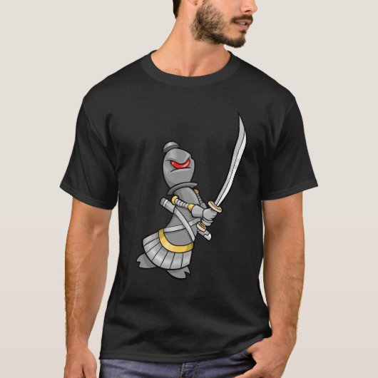 Ninja Warrior Chess Bishop T-Shirt (Voorkant)