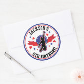 Ninja Warrior Circle / Ronde Stickers (Envelop)