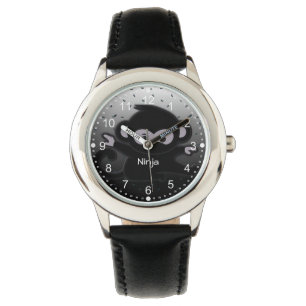 Ninja Warrior Cute Kinderen Horloge