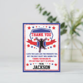 Ninja Warrior Dank je wel Briefkaart (Staand voorkant)