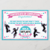 Ninja Warrior Girl Party Certificate of Completion (Voorkant)