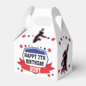 Ninja Warrior Girls Birthday Favor Box Bedankdoosjes (Achterkant)