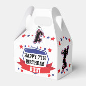 Ninja Warrior Girls Birthday Favor Box Bedankdoosjes (Voorkant Zijde)