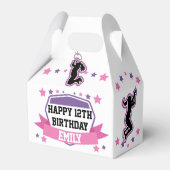Ninja Warrior Girls Birthday Favor Box Bedankdoosjes (Voorkant Zijde)