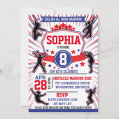 Ninja Warrior Girls Birthday Party Obstacle Course Kaart (Voorkant)