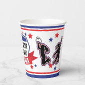 Ninja Warrior Girls Birthday Party Paper Cups Papieren Bekers (Achterkant)