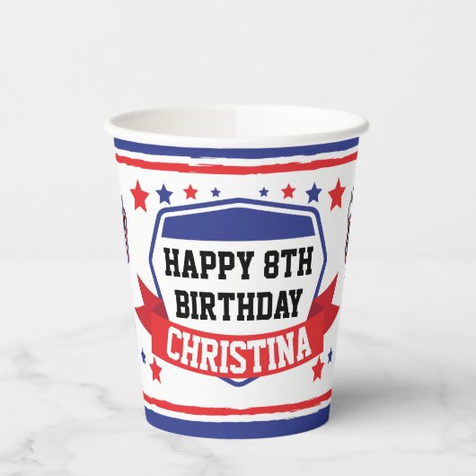 Ninja Warrior Girls Birthday Party Paper Cups Papieren Bekers (Links)