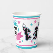 Ninja Warrior Girls Birthday Party Paper Cups Papieren Bekers (Achterkant)