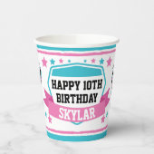Ninja Warrior Girls Birthday Party Paper Cups Papieren Bekers (Links)