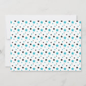 Ninja Warrior Jongen Zwart & Teal Foto Kaart (Achterkant)