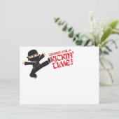 Ninja Warrior Karate Dank je Kaarten (Staand voorkant)