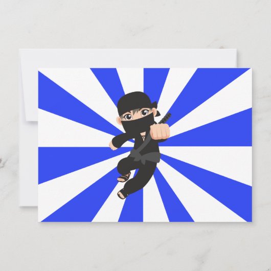 Ninja Warrior Karate Dank je Kaarten (Achterkant)