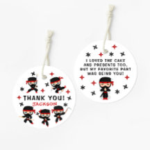 Ninja Warrior Karate Verjaardag Jongen dank u