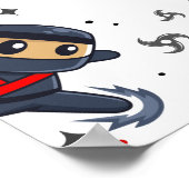 Ninja Warrior Karate Verjaardag Welkomstbord Poster (Hoek)