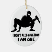 NINJA WARRIOR KERAMISCH ORNAMENT (Rechts)