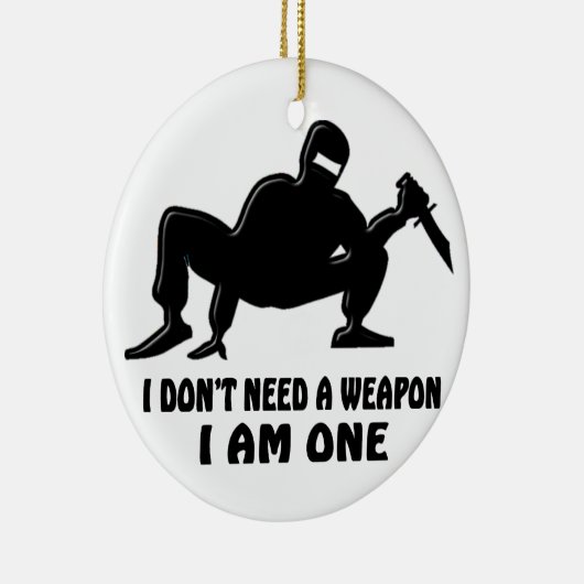 NINJA WARRIOR KERAMISCH ORNAMENT (Rechts)