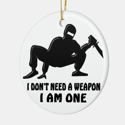 NINJA WARRIOR KERAMISCH ORNAMENT (Links)