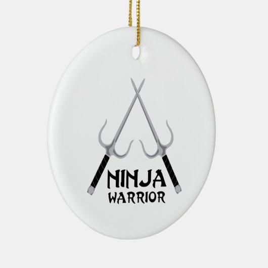 Ninja Warrior Keramisch Ornament (Rechts)