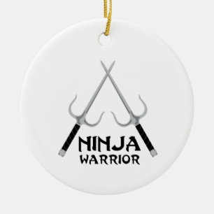 Ninja Warrior Keramisch Ornament